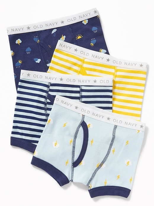 View large product image 1 of 1. Printed Boxer-Briefs 4-Pack For Toddler Boys
