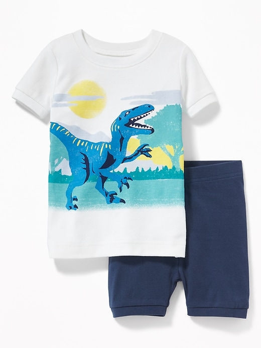 View large product image 1 of 1. Dinosaur-Graphic Sleep Set For Toddler & Baby