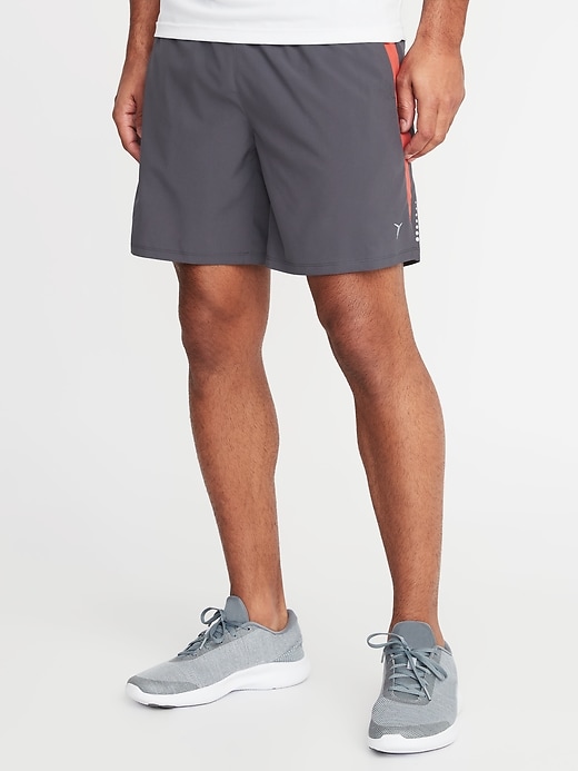 View large product image 1 of 1. Quick-Drying 4-Way-Stretch Run Shorts - 7-inch inseam