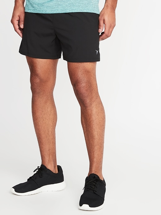 View large product image 1 of 2. Quick-Drying 4-Way-Stretch Run Shorts - 5-inch inseam