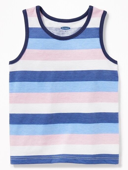 View large product image 1 of 2. Striped Jersey Tank for Toddler Boys