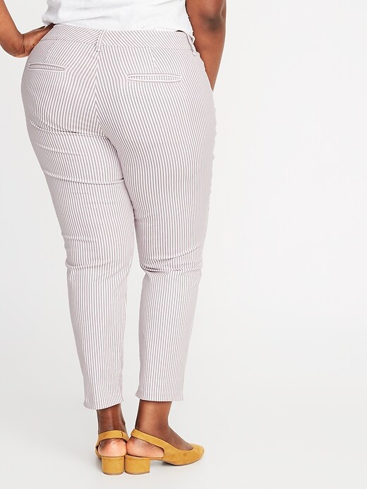 View large product image 2 of 3. Mid-Rise Secret-Slim Pockets Plus-Size Pixie Chinos