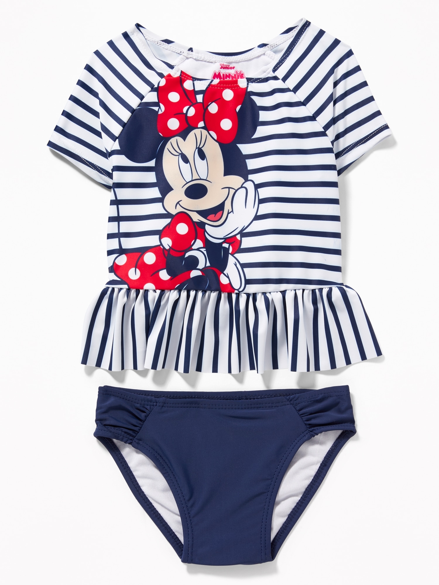 Disney Minnie Mouse Rashguard Swim Set for Toddler Girls