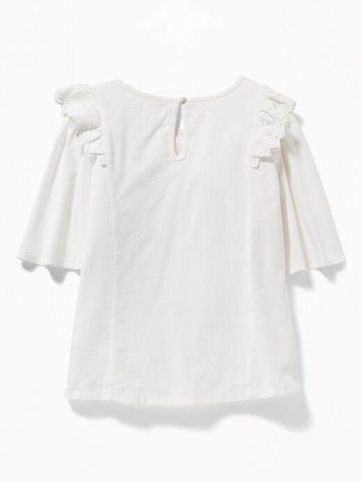 View large product image 2 of 3. Zig-Zag Ruffle Swing Top for Girls