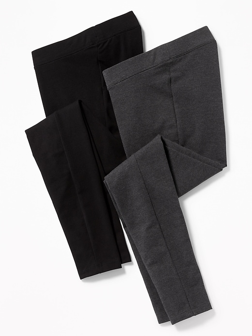 View large product image 1 of 3. Maternity Front Low Panel Leggings 2-Pack