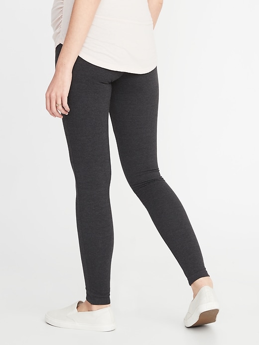 View large product image 2 of 3. Maternity Front Low Panel Leggings 2-Pack