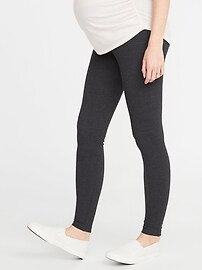 View large product image 3 of 3. Maternity Front Low Panel Leggings 2-Pack