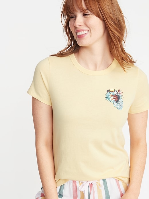 View large product image 1 of 1. Relaxed Graphic Lounge Tee for Women