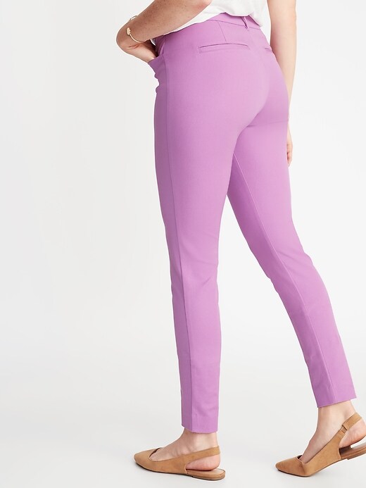View large product image 2 of 2. Mid-Rise Full-Length Pixie Pants for Women