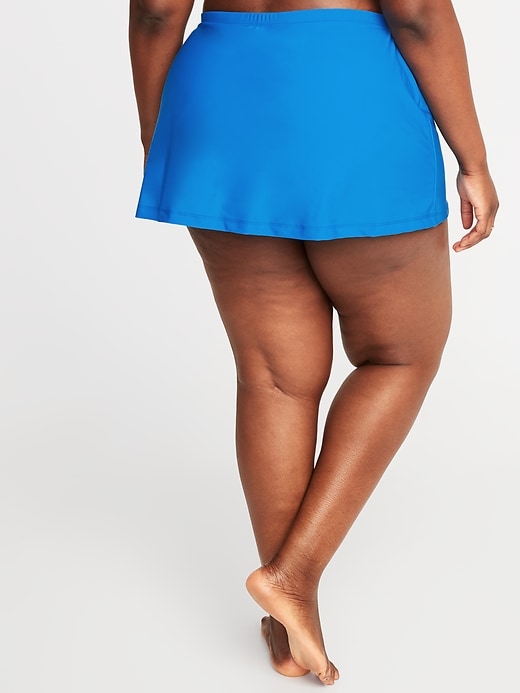 View large product image 2 of 2. High-Waisted Secret-Smooth Plus-Size Swim Skirt