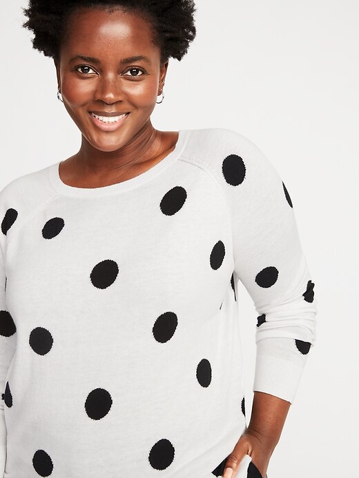 Image number 4 showing, Slouchy Fine-Gauge Plus-Size Sweater