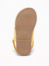 View large product image 3 of 4. Twisted Faux-Suede Sandals For Toddler Girls