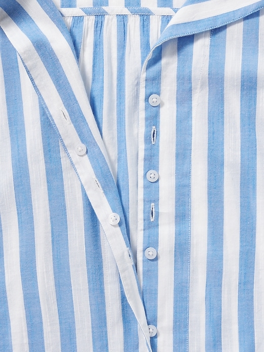 Image number 6 showing, Striped Slub-Weave Plus-Size No-Peek Getaway Shirt