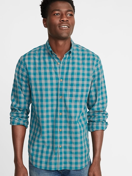 View large product image 1 of 1. Regular-Fit Built-In-Flex Everyday Shirt for Men