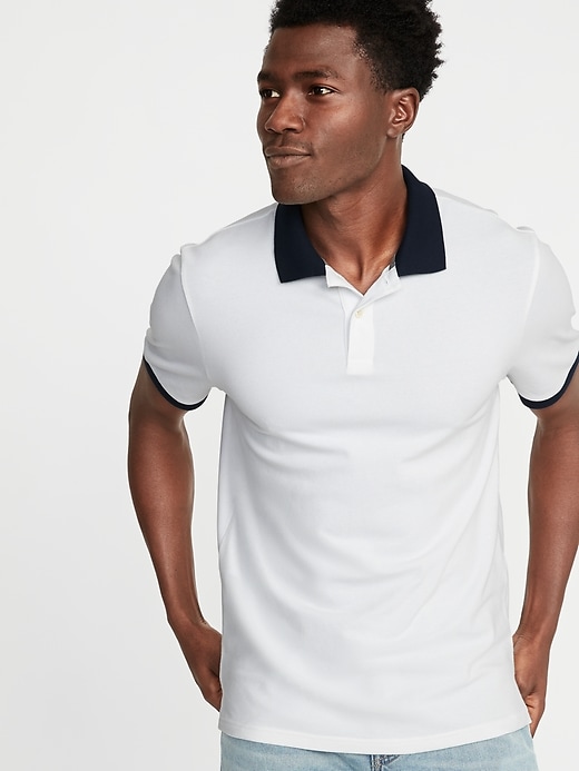 Image number 1 showing, Built-In Flex Moisture-Wicking Color-Blocked Pro Polo