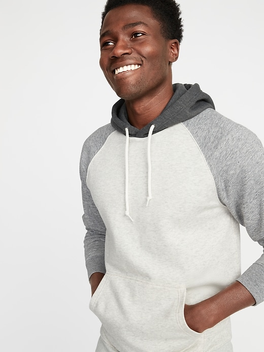 Image number 1 showing, Color-Blocked Pullover Hoodie