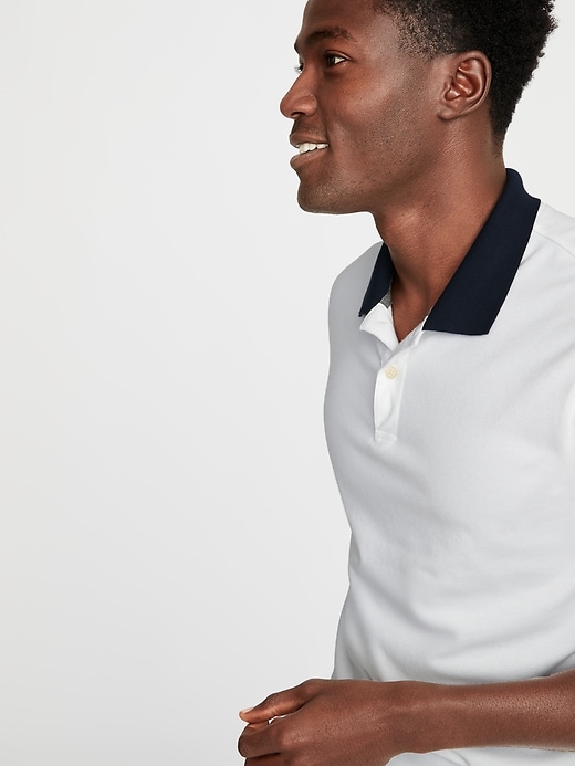 Image number 4 showing, Built-In Flex Moisture-Wicking Color-Blocked Pro Polo