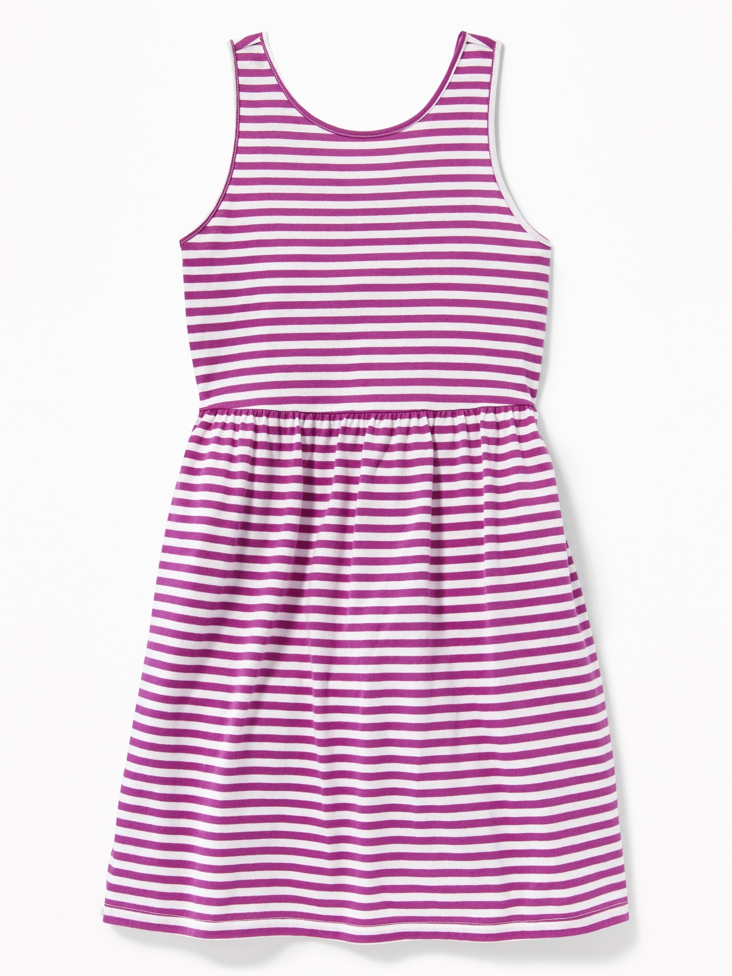 Patterned Jersey Fit & Flare Tank Dress for Girls | Old Navy