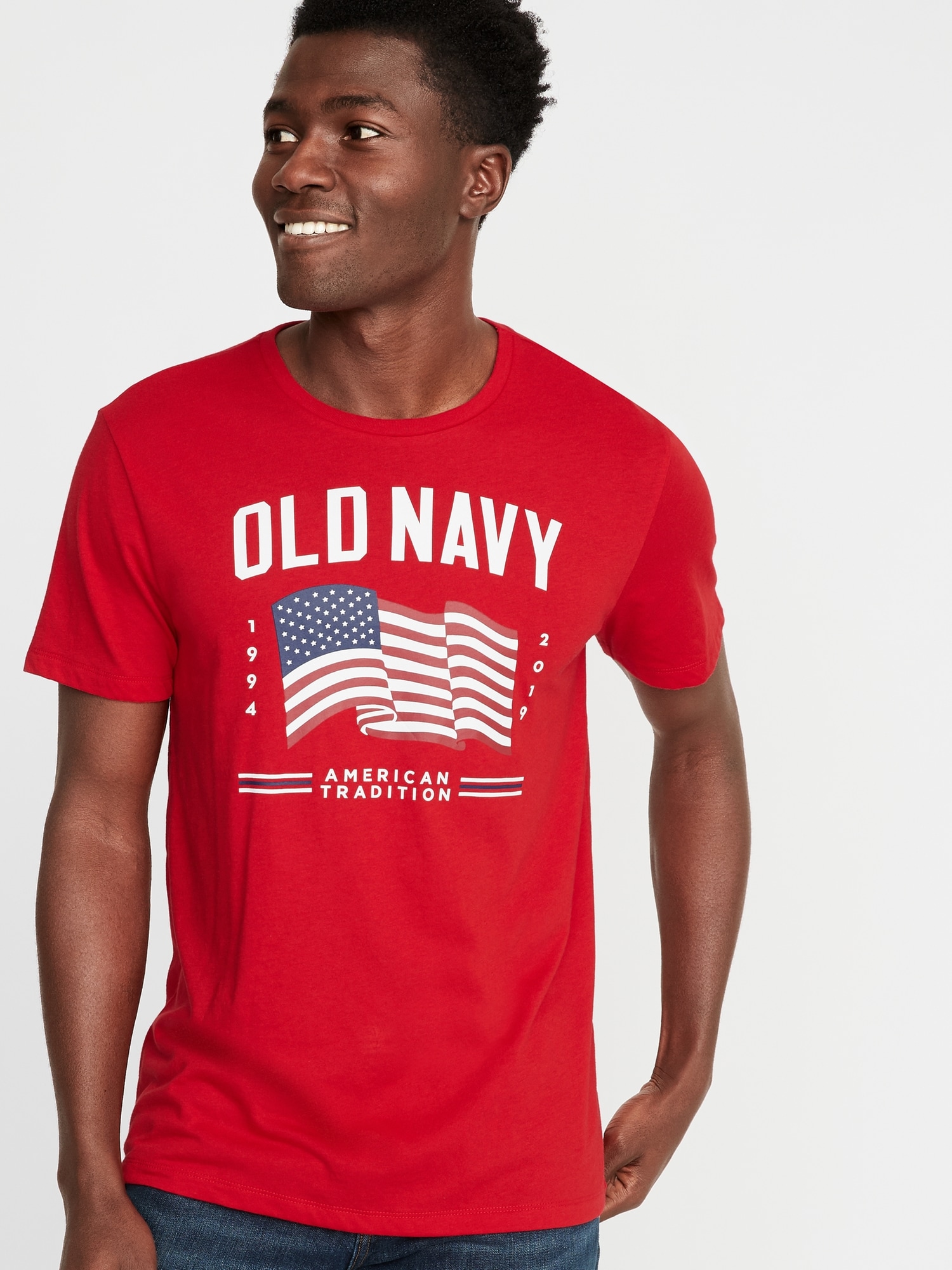 Old navy mens flag 2024 shirt