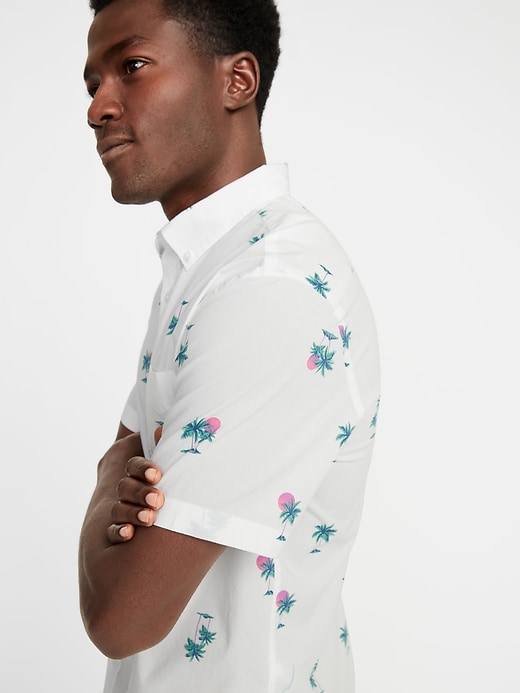 Image number 4 showing, Slim-Fit Built-In Flex Printed Everyday Shirt