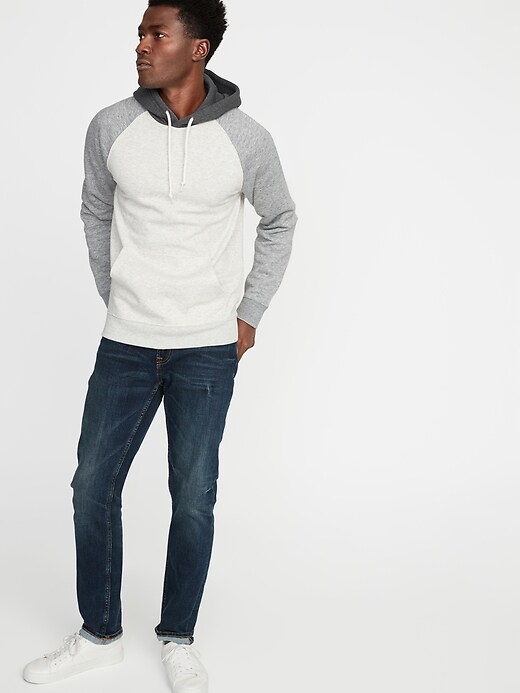 Image number 3 showing, Color-Blocked Pullover Hoodie