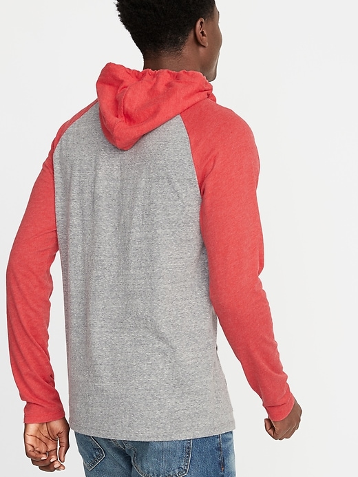 Image number 2 showing, Soft-Washed Color-Blocked Tee Hoodie