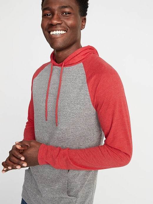 Image number 4 showing, Soft-Washed Color-Blocked Tee Hoodie