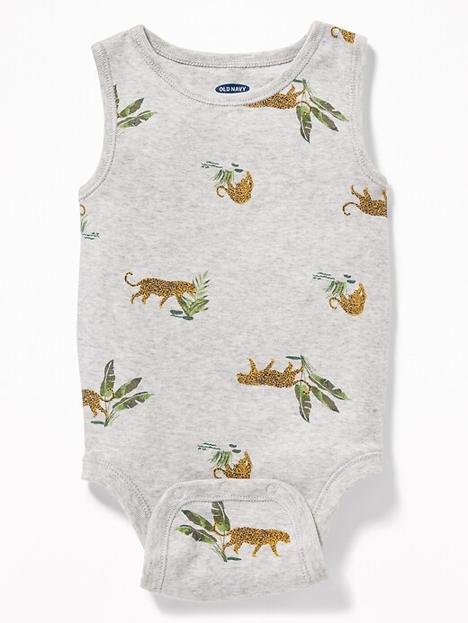 View large product image 1 of 2. Printed Sleeveless Bodysuit for Baby