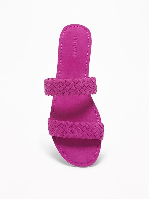 Image number 3 showing, Braided Faux-Suede Slide Sandals for Women
