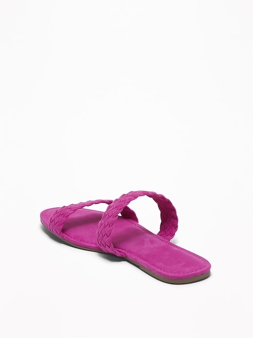 Image number 4 showing, Braided Faux-Suede Slide Sandals for Women