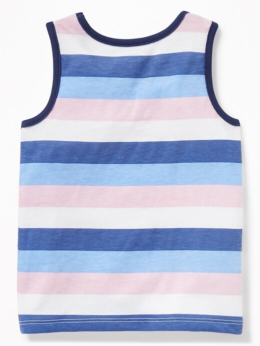 View large product image 2 of 2. Striped Jersey Tank for Toddler Boys