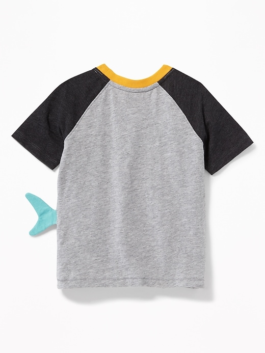 View large product image 2 of 2. Slub-Knit 3-D Sea Critter Raglan Tee for Toddler Boys