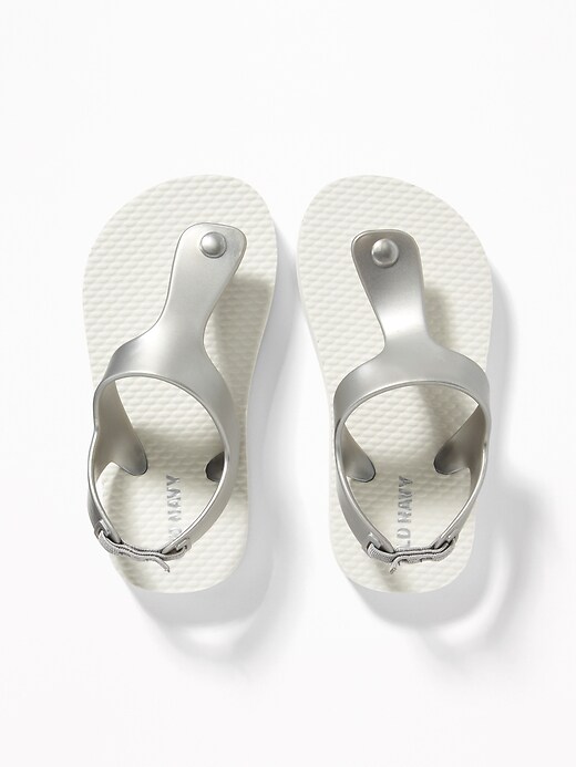 Ankle Strap Old Navy Toddler Girl Flip Flops Vinyl T-Strap Flip