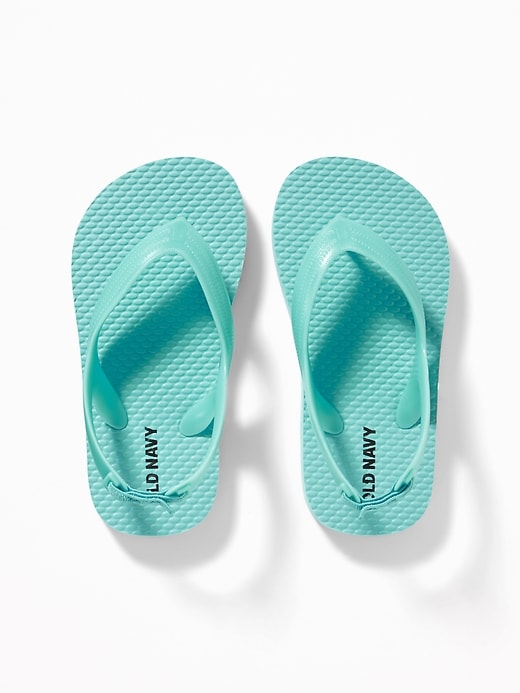 View large product image 1 of 1. Solid-Color Flip-Flops For Toddler