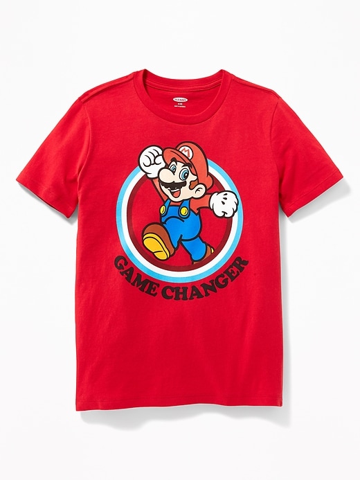 View large product image 1 of 2. Gender-Neutral Super Mario&#153 "Game Changer" T-Shirt For Kids