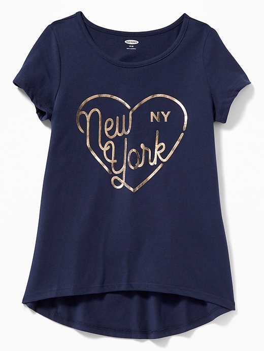 View large product image 1 of 1. New York Graphic Tee For Girls