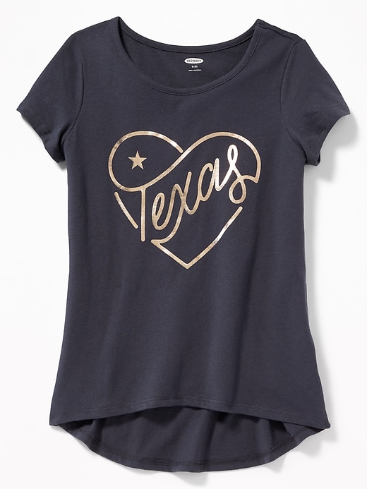 View large product image 1 of 1. Texas Graphic Tee For Girls
