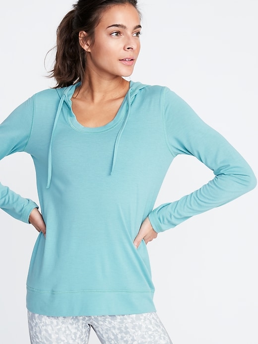 Image number 1 showing, Lightweight Performance Pullover Hoodie for Women