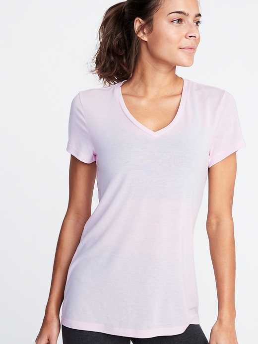 View large product image 1 of 1. V-Neck Performance Tee for Women
