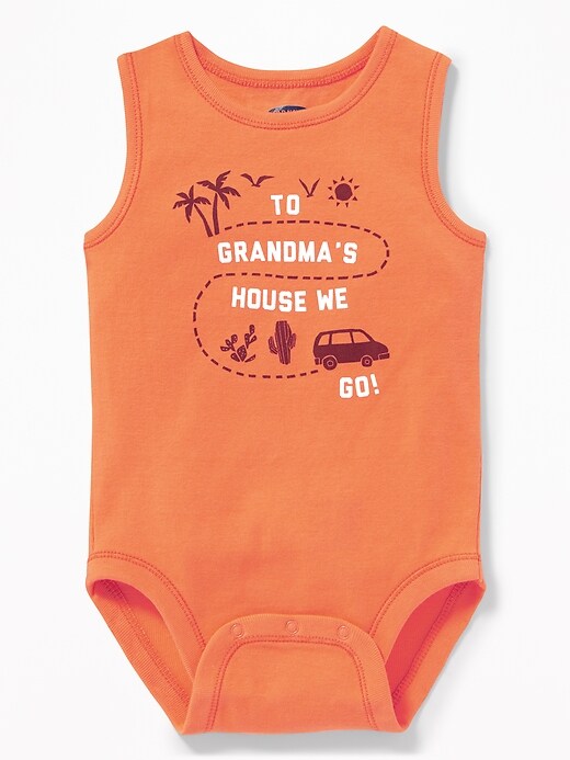 View large product image 1 of 1. Graphic Sleeveless Bodysuit for Baby