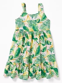 View large product image 3 of 3. Printed Jersey Fit & Flare Dress for Toddler Girls
