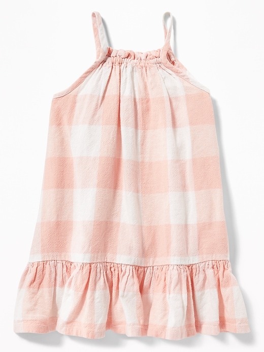 View large product image 2 of 3. Patterned Button-Front Tiered-Hem Sundress for Toddler Girls