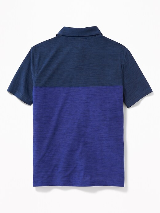 View large product image 2 of 3. Breathe ON Go-Dry Color-Blocked Polo for Boys