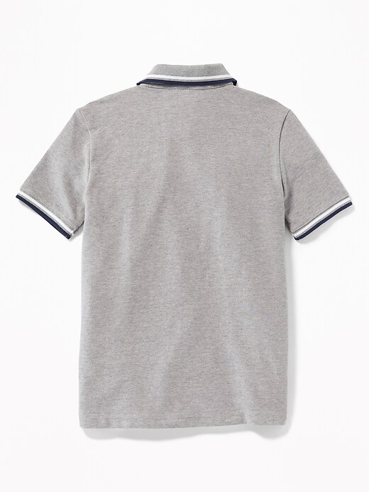 View large product image 2 of 3. Relaxed Built-In Flex Graphic Polo For Boys