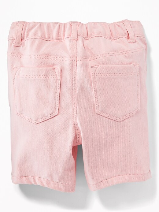 View large product image 2 of 2. Pink 24/7 Jean Bermuda Shorts for Toddler Girls