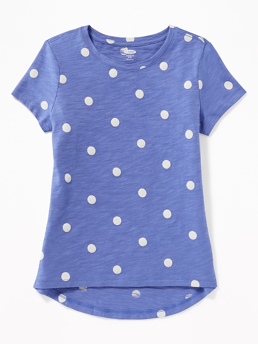 View large product image 1 of 1. Printed Slub-Knit Softest Tee for Girls