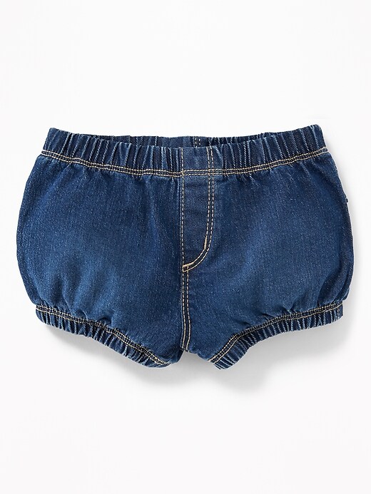 View large product image 1 of 2. Ruffled Denim Bloomers for Baby