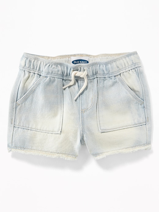 View large product image 1 of 2. Pull-On Denim Cutoffs for Toddler Girls