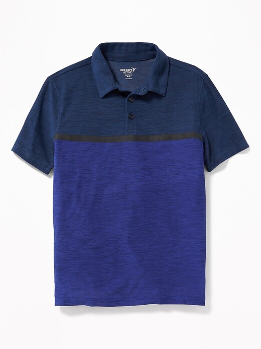 View large product image 1 of 3. Breathe ON Go-Dry Color-Blocked Polo for Boys
