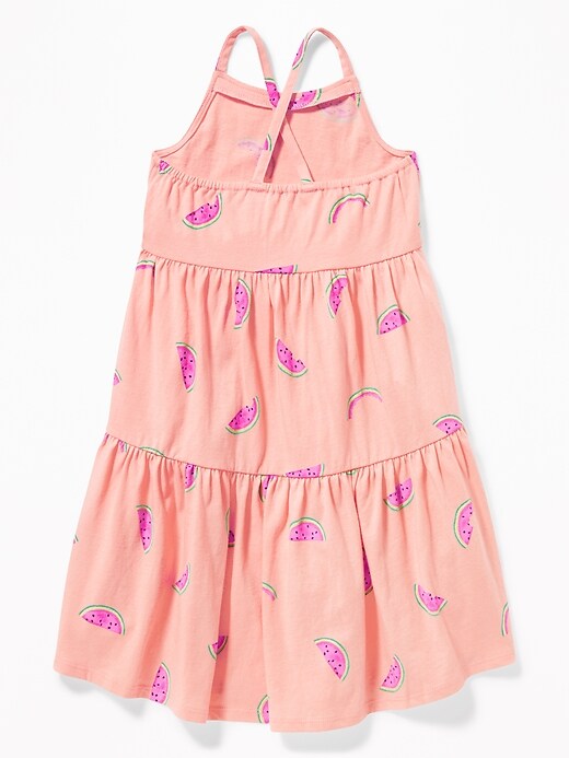 View large product image 2 of 3. Printed Tiered Jersey Swing Dress for Toddler Girls